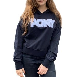 PONY Maria Cropped Boxy Hoodie A030